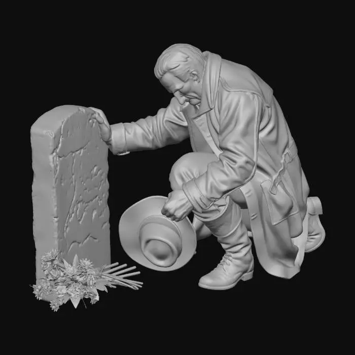 3D model for Farewell at the Grave
