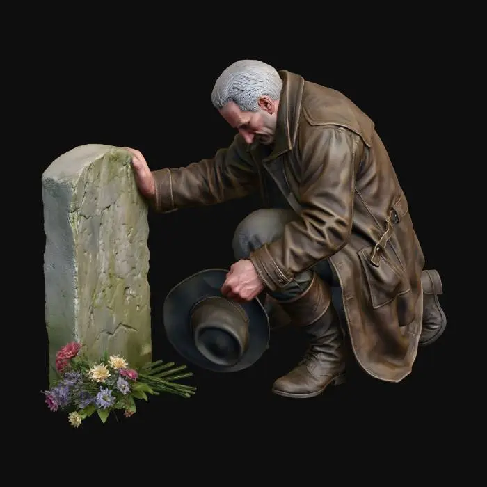 3D model for Farewell at the Grave