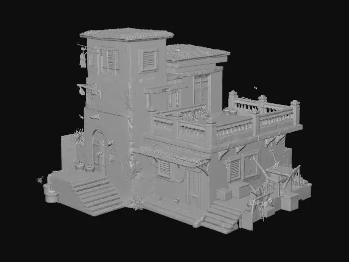 3D model for Deserted Villa