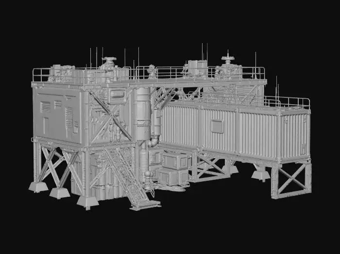 3D model for Rusted Outpost Platform