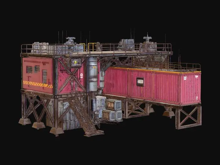 3D model for Rusted Outpost Platform