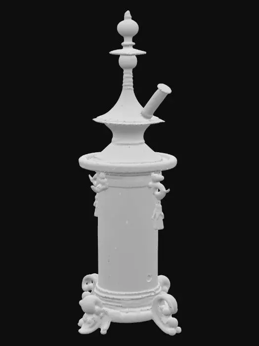 3D model for An occult-inspired incense burner adorned with gold embellishments