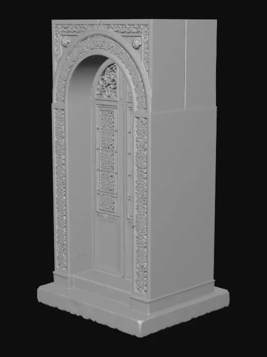 3D model for Ornate Stone Doorway
