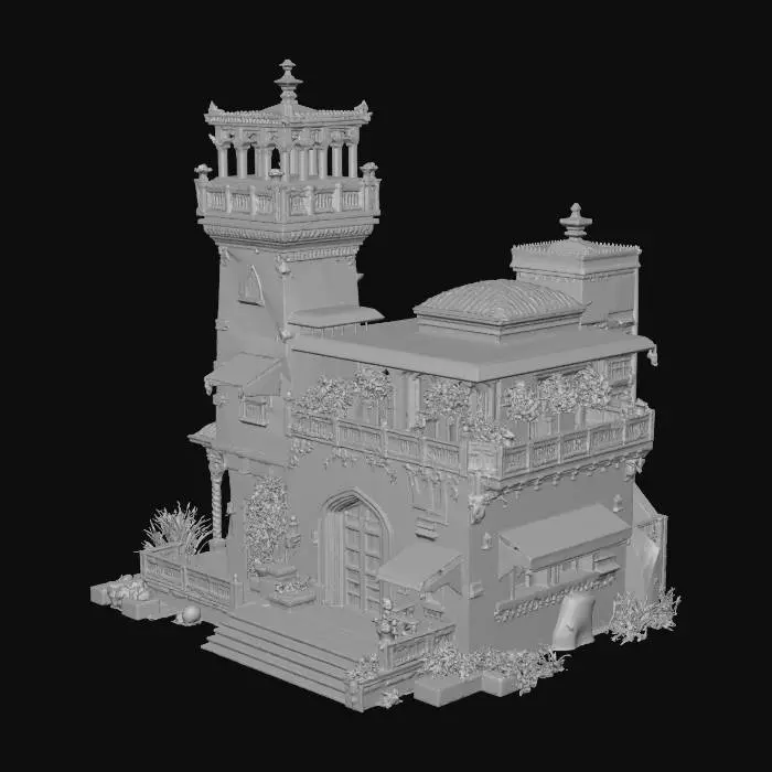 3D model for Desert Oasis Villa