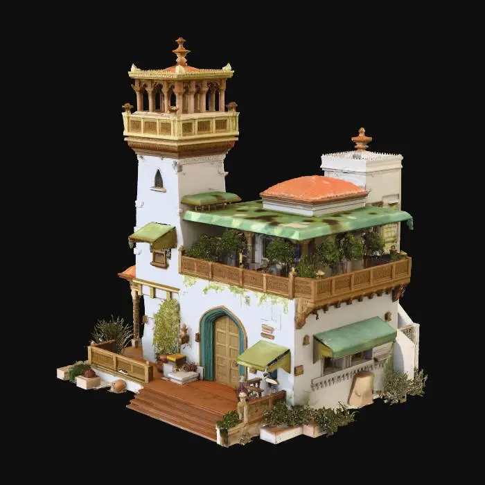 3D model for Desert Oasis Villa