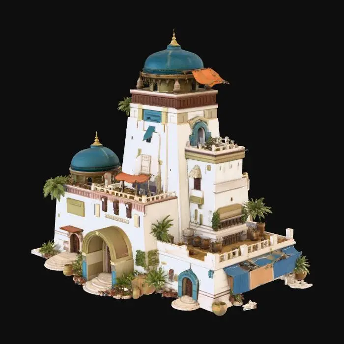 3D model for Desert Oasis Palace