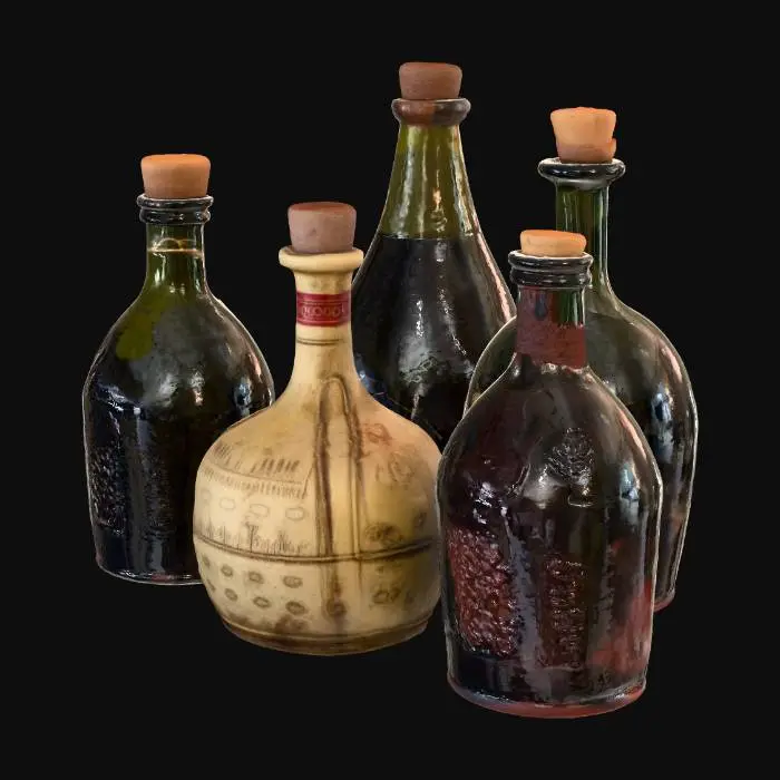 3D model for Vintage Bottles Collection