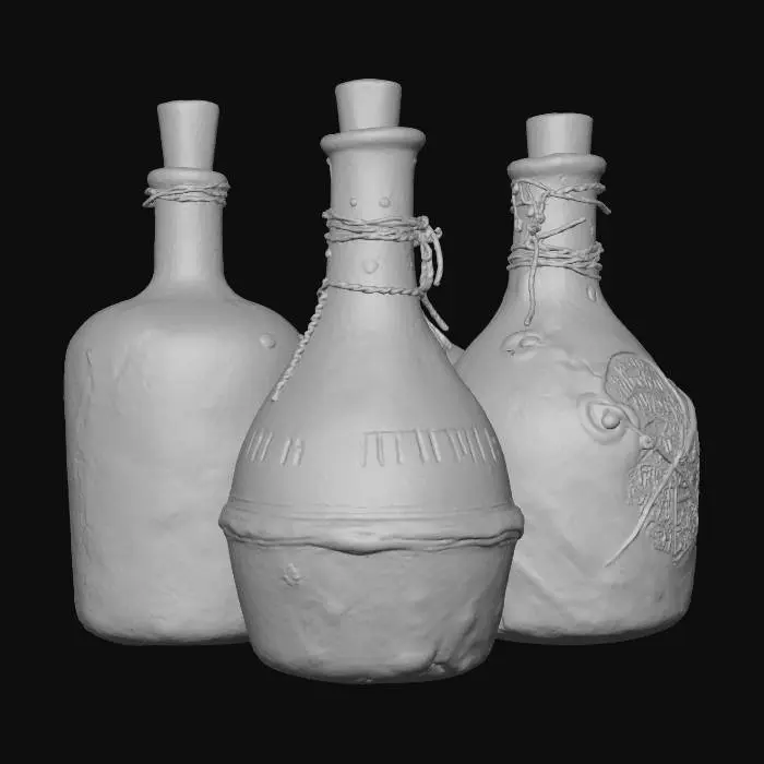 3D model for Aged Bottles Collection
