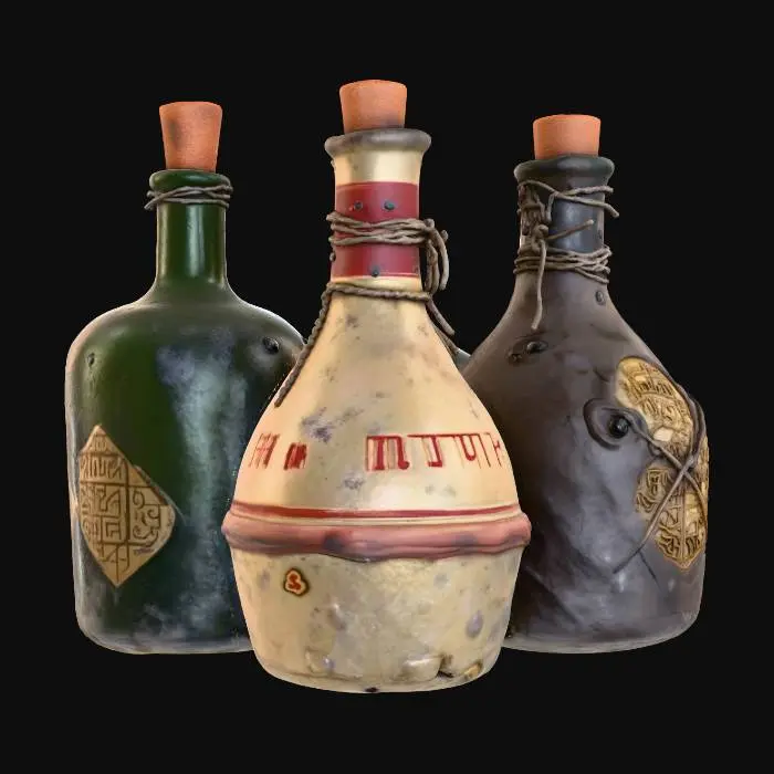 3D model for Aged Bottles Collection