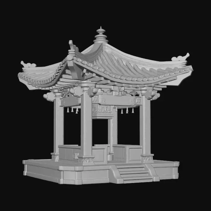 3D model for Ancient Bell Pavilion