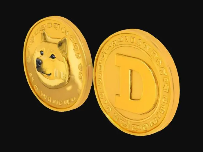 3D model for Dogecoin Coins