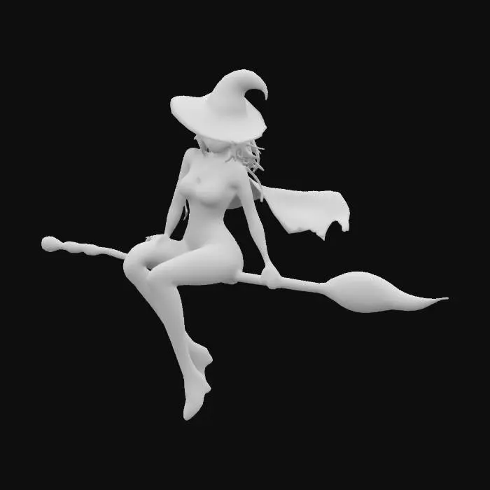 3D model for Broomstick Witch