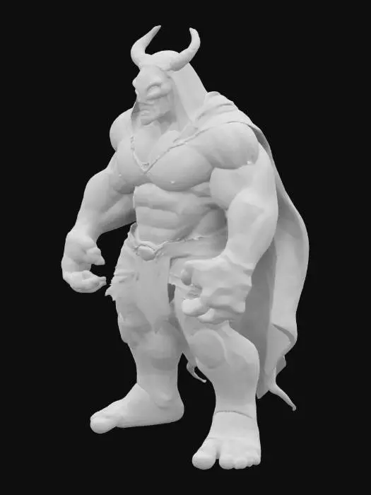 3D model for Spawn and hulk mixed into one being
