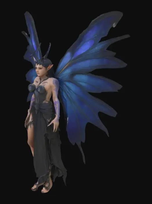 3D model for Dark Void Fairy perfect detail for 3D model. Make the fairy Bulky
