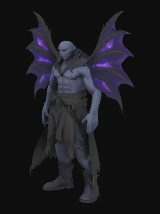 3D model for Dark Void Fairy perfect detail for 3D model. Make the fairy Bulky
