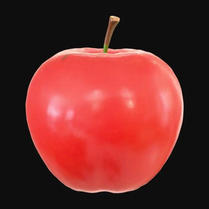 3D model for big red apple