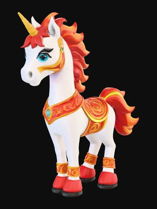 3D model for Flameheart Unicorn Fire horse 2026