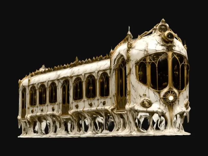 3D model for Gilded Marble Carriage