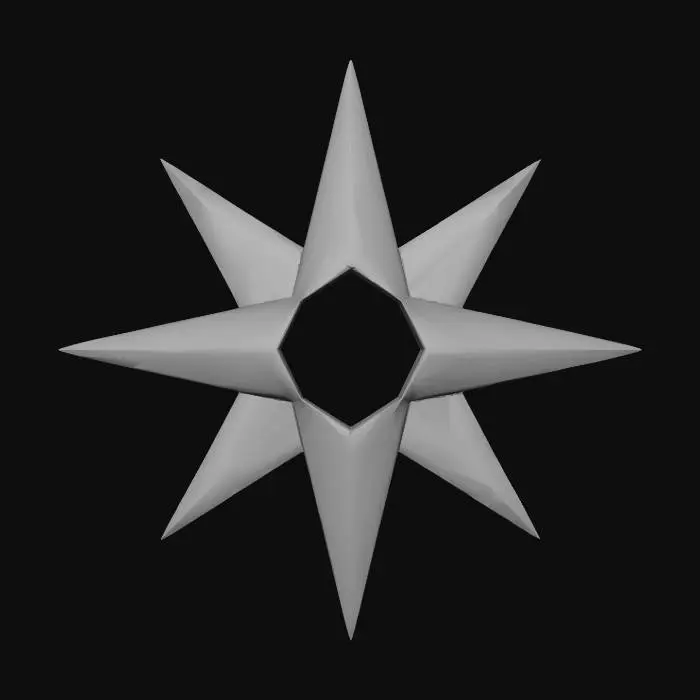 3D model for Cracked Neon Star