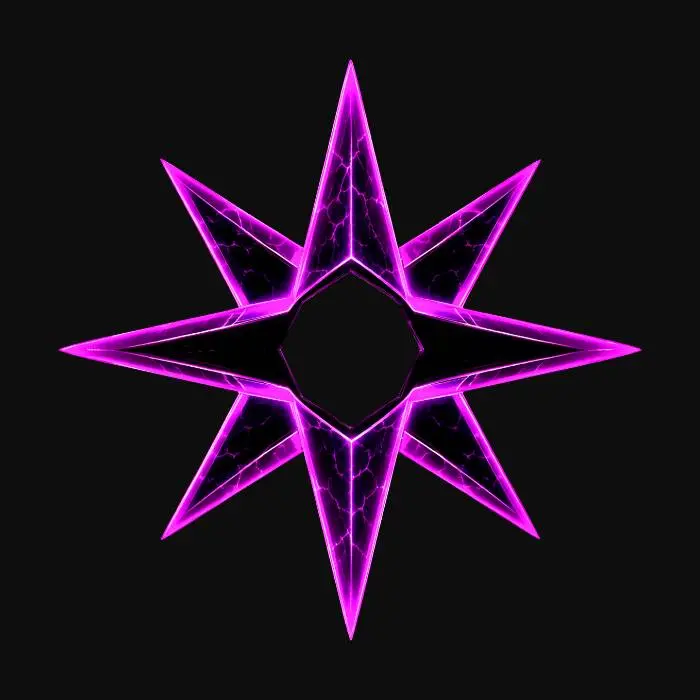 3D model for Cracked Neon Star