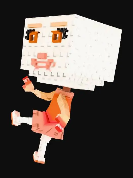 3D model for Cuphead Character Art