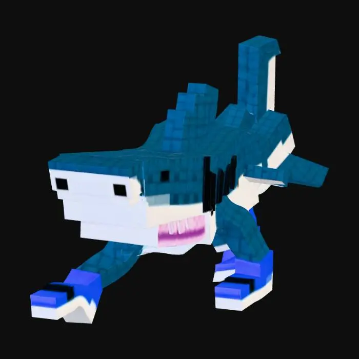 3D model for Shark Block Creation
