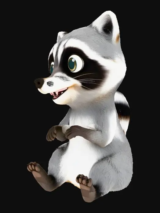 3D model for Waschbär Jenny