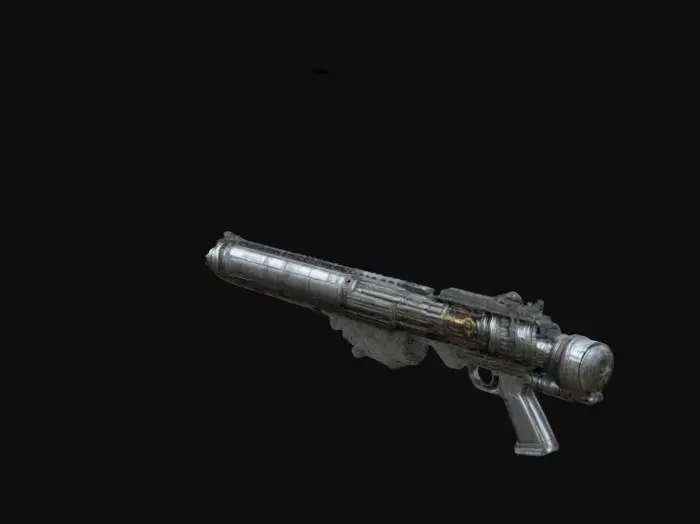 3D model for  gun schematic image, without background.
HI-TECH massive ray condenser cannon rifle  superior-aggressive brutal mechanism. y2k techno black-metal form spiritual dark magic y2k style dungeon illuminati. Highly detailed, otherworldly design, blending mysticism and futuristic aesthetics.