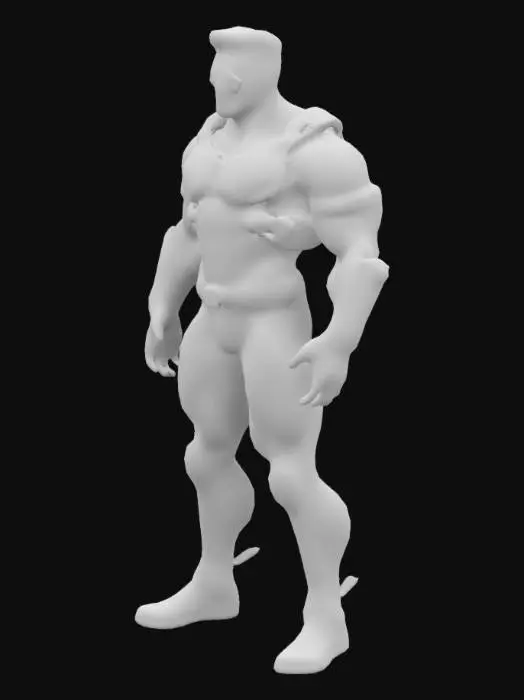 3D model for Arnold Schwarzenegger as Mr Olympia, wearing futuristic fantasy armor with glowing elements and stylish sci-fi clothing, highly detailed metallic bodysuit with LED lights, cyberpunk style augmented reality visor, biomechanical implants visible on arms and chest