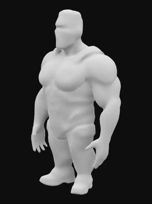 3D model for Arnold Schwarzenegger as Mr Olympia, wearing futuristic fantasy armor with glowing elements and stylish sci-fi clothing, highly detailed metallic bodysuit with LED lights, cyberpunk style augmented reality visor, biomechanical implants visible on arms and chest