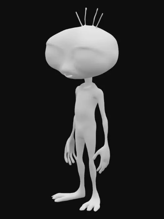 3D model for alien from cinema 60's 
