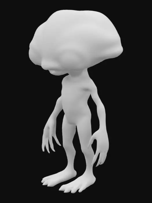 3D model for alien from cinema 60's 
