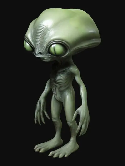 3D model for alien from cinema 60's 
