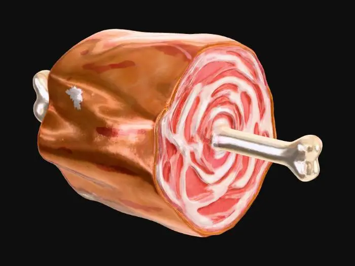 3D model for Cartoon Meat Leg