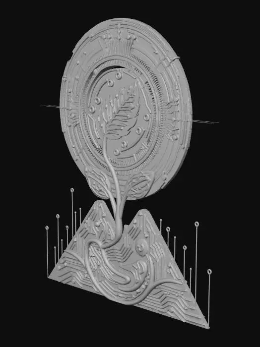 3D model for Techno-Botany Fusion