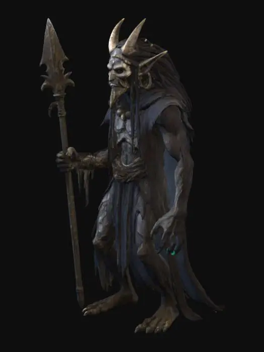 3D model for Troll spear master