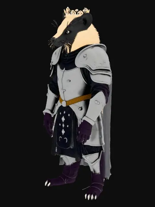 3D model for I would like a honey badger in armor.