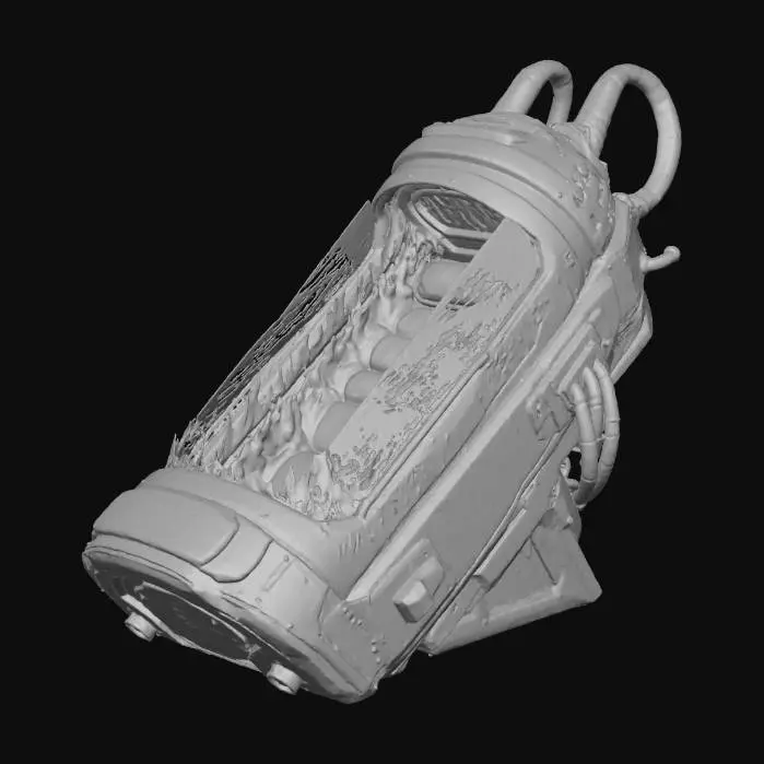 3D model for Cryogenic Pod in Abandoned Facility