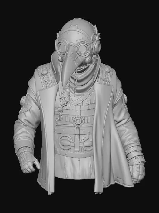 3D model for Clockwork Plague Doctor