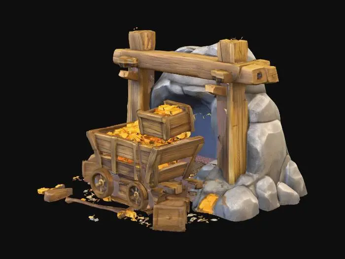 3D model for Golden Fortune Mine
