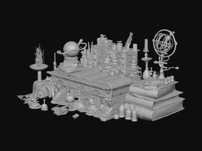3D model for Alchemy Study Desk