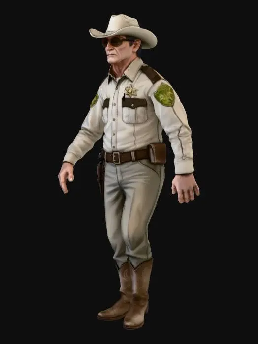 3D model for Sheriff in the West