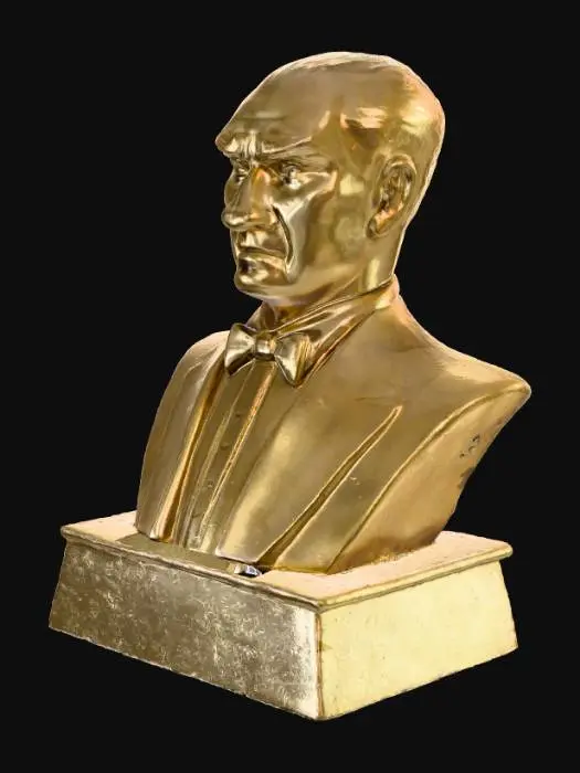 3D model for Statue in Front of Ornate Building