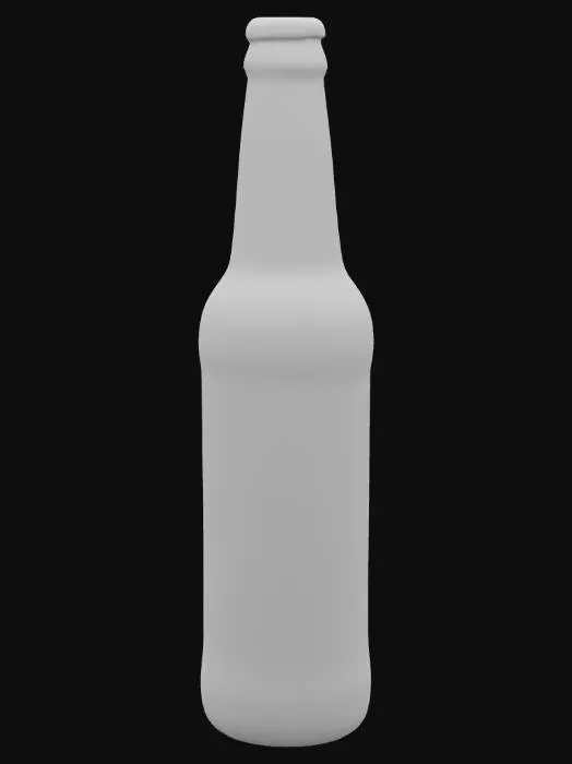 3D model for glass bottle of beer