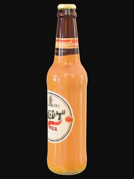 3D model for glass bottle of beer
