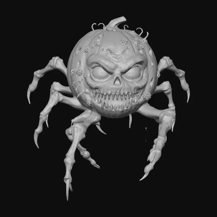 3D model for #Halloween2025#,Pumpkin Terror