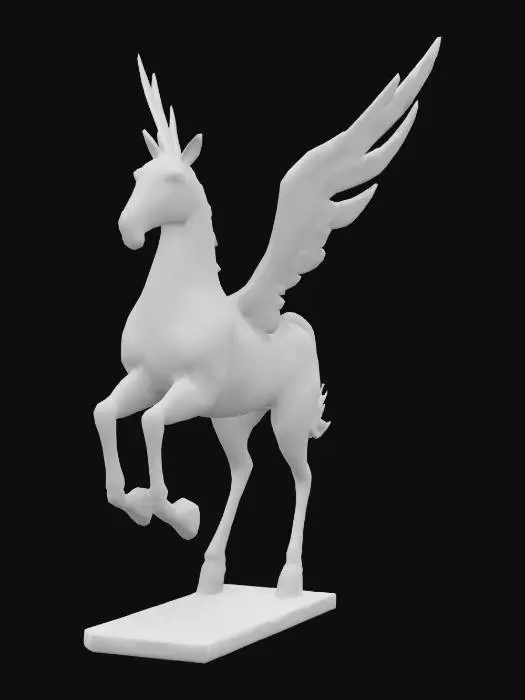 3D model for pegasus abstract sculpture