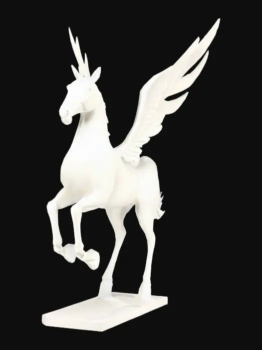 3D model for pegasus abstract sculpture
