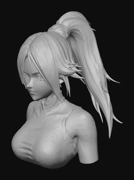 3D model for Fierce Warrior