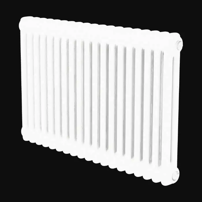 3D model for White vertical column radiator